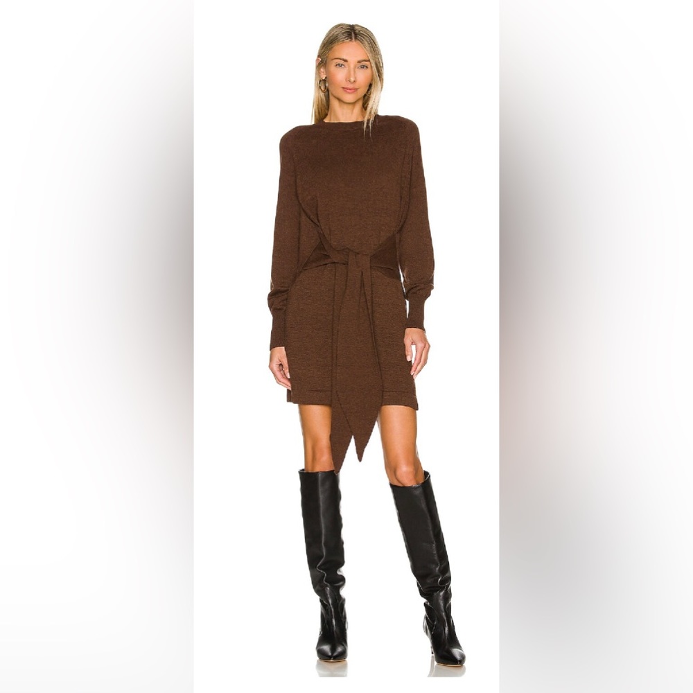Lovers and Friends Elana Mini Dress in Chocolate - Picture 4 of 8